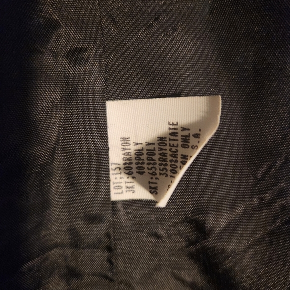 Vintage Suit Club Womens 60% Rayon Blazer Brown And Black Size M/L - Picture 4 of 5